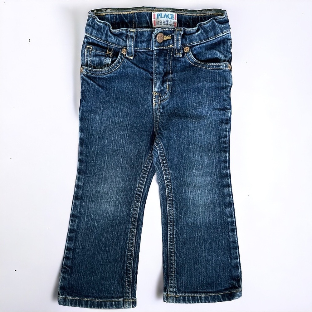 1989 Place Girls 24m Denim Bootcut Jeans Adjustable Waistband